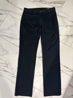 Volcom Men's Dark Navy Straight Chinos